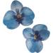 Dekora - Edible Orchid Flower For Cake Decoration 7.5-8.5 cm Blue Color - 10 Flowers 126151