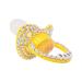 Handmade Diamond Big Shield Adult Pacifier Dummy - Yellow Seashell Design - Buy Online on SooperMarket.com