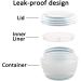 Alledomain 20 Pieces Empty Clear Makeup Sample Pots with 3 Mini Spatula Plastic Refillable Travel Container Jars with Lids and Inner Liners for Cosmetic Creams Lotions Beauty (5g / 10g / 20g / 30g) - Buy Online on SooperMarket.com