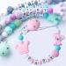 Personalized Pacifier Clip with Name | Custom Baby Pacifier Holder | Teething Toy & Gift for Newborn | Pink - Buy Online on SooperMarket.com