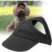 Adjustable Baseball Cap for Pets - Dog Sport Hat with Ear Holes - Summer Travel Dog Sun Hat (L-Black) - Buy Online on SooperMarket.com