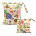 Egurs diaper bag for on the go Wetbag 1 piece large + 1 piece medium Zoo-light yellow