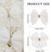White 2PCS Pearls Hair Bow Clips - Cute Alligator Beads Hairgrip for Girls, Kids, Teens - Buy Online on SooperMarket.com