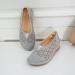 Kinrui Women's Hollow Out Loafers - Casual Slip On Shoes with Arch Support, Comfortable Closed Toe Flats, Size 8.5, Grey - Buy Online on SooperMarket.com