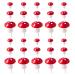 Didiseaon 30pcs Mini Foam Mushroom: Cupcake Toppers Food Picks Cute Tiny Mushrooms Dessert Decoration for Woodland Theme Birthday Party Garden Ornament Flower Pots Bonsai Micro Landscape