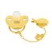 Golden Ultra-Light Silicone Pacifier for 0-6 Months | Soft BPA-Free Baby Pacifier with Clip | Safe & Stylish Infant Soother for 6-18 Months - Buy Online on SooperMarket.com