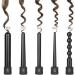 Culwad 5 in 1 Curling Wand Set - Multifunctional Ceramic Coating & Glove - 7-Part International Shipping - Buy Online on SooperMarket.com
