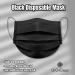 Black Disposable Face Mask | 3 Ply Layer | Face Dust Cover for Indoor Office | Restaurant Server Mask | Outdoor | Ships from CANADA (50pcs-black) 1 count (Pack of 50) - Buy Online on SooperMarket.com