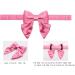 Lionet Paws Bowtie Dog Halison - Comfortable Silk Dog Collar with Removable Fly for Medium Dogs (Neck 34-55cm) - 1 Pack - Peach Color - Buy Online on SooperMarket.com