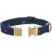 Yudote Soft Dog Collar for Sensitive Skin | Natural Cotton Fabric | Oxford Blue | Ideal for Small Calm Dogs - Buy Online on SooperMarket.com
