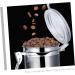 Zerodeko 4pcs Stainless Steel Freshness Container with Lid Metal Container Kitchen Pantry Organizer Travel Nuts Container Coffee Container Tea Bottle Food Container Household Storage Bottle - Buy Online on SooperMarket.com