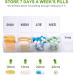 Large Weekly Pill Organizer Sukuos Large Daily Pill Cases for Pills/Vitamin/Fish Oil/Supplements (black+clear) - Buy Online on SooperMarket.com