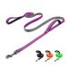 Demigreat tow lines for dogs 1.5m / 3m / 5m Robust long dog leash training line with padded handle and hand loop training leash for small to large dogs 5m / 16.5ft violet