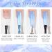 MIZHSE Pearl Gel Nail Polish Set - 6 Shimmer Colors | Pearlescent Shell Glitter | Soak Off UV Lamp Gel | White, Pink, Blue | BKJGLW208 - Buy Online on SooperMarket.com