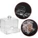 Atyhao Cotton Swab Box | Practical Q-Tip Organizer & Makeup Storage | Transparent Cosmetic Holder with Lid - Shop Internationally - Buy Online on SooperMarket.com