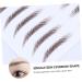 PLAFOPE 5pcs Eyebrow Stickers Brow Shaper Sticker Makeup Stickers Artificial Eyebrow 6d Cosmetic Make up 21x15cm Brown - Buy Online on SooperMarket.com