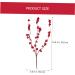 ABOOFAN 15 Pcs Simulation Red Berry Artificial Berries Stems Household Decor Home Decor Artifical Flower Arrangement Faux Berry Stems Plant Vase Fake Berry Stem Christmas Red Berries Iron - Buy Online on SooperMarket.com