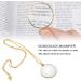Magnifier Pendant Necklace 5X Monocle for Eye Costume Mini Magnify Glass Reeding Decorative Necklace for Library Reading Jewelry Crafts Needlework (gold) - Buy Online on SooperMarket.com