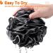 Urbanstrive XL Soft Shower Loofah Sponge for Men and Women - 75g - Black - 1 Pack - Buy Online on SooperMarket.com