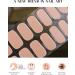 Ebanku 20pcs UV Gel Nail Film - Nude Pink Self-Adhesive Nail Stickers & Foil with Nail File for Women & Girls - Perfect for Nail Decoration - Buy Online on SooperMarket.com