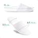 6 Pairs White Disposable Spa Slippers | Summer Cotton, Non-Slip, Breathable | Men and Women - Great for Hotel Guests and Travel - Buy Online on SooperMarket.com