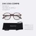 ZENOTTIC Blue Light Blocking Glasses - Hexagonal Eyewear for Men & Women | Anti Blue Ray Computer Glasses in Tortoise 0.0 x - Buy Online on SooperMarket.com