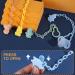 Zeayebsr Dummy Clips - 6 Pieces Lightweight Pacifier Anti-Drop Chain for Newborn Girls and Boys - Buy Online on SooperMarket.com