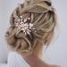 Bridal Wedding Hair Combs - Silver Crystal Blue Headpiece for Women and Girls - Buy Online on SooperMarket.com
