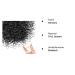 300PCs Transparent Mini Elastic Hair Ties - Perfect for Children's Hair Wedding Styles & More (Black) - Buy Online on SooperMarket.com