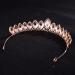 Rose Gold Rhinestone Crystal Tiara Crown for Women - Ideal for Birthday, Pageant, Wedding, or Prom - Buy Online on SooperMarket.com