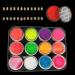 Kalolary 12 Colors Fluorescent Nail Powder - Neon Pigments Dust for Halloween & Christmas Makeup - Buy Online on SooperMarket.com