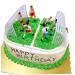 Warmhm 8Pcs ornaments accessories decorations cocktail cocktail picks top hat soccer cake topper decorate cake decorating birthday party supplies football party decorations football