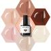 Modelones Nude Gel Nail Polish Set -6 Colors Neutral Milky White Pink Brown Gel Polish Kit Skin Tones Soak Off Gel Nail Kit Manicure DIY at Home Nail Art Salon Gift A-1 Natural Glow