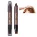 MIELIKKI Root Touch Up Stick - Temporary Hair Concealer and Coverage for Roots Hairline and Shading with Powder Pen in Dark Brown 02# Dark Brown