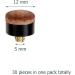 Winorda 12mm Screw-On Cue Tips - 30 Pack | Hard Leather Pool Cue Tips Replacement - Buy Online on SooperMarket.com