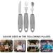 Adaptive Utensils Built up Fork Spoon Rocker Knife Easy Grip Silverware for Adults Elderly Weak Hand Patients Disabled Light Grey 3 Piece Set (Color : Light Grey) - Buy Online on SooperMarket.com