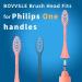 4 Pack Premium Toothbrush Replacement Heads for Philips One Series Sonicare | Deep-Cleaning | Compatible with HY1100 & HY1200 | Miami Coral - Buy Online on SooperMarket.com