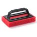 Scrub Sponge Brush with Handle Tub and Tile Cleaning Brush for Cleaning Bathroom Multiple Use Sponge Brush Scrubber Red