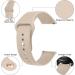 Mugust Adjustable Silicone Bracelet for Garmin Vivoactive 5/3 Vivomove 3/HR/Luxe/Style and Forerunner 55/245/645 - 20mm Sports Replacement in Milk Tea Color - Buy Online on SooperMarket.com