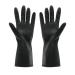 Household gloves long rubber gloves cleaning gloves washing gloves reusable kitchen gloves for garden car wash work (black l) L black