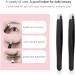 Derlaier Tweezers Set - High Precision Stainless Steel Eyebrow Tweezers for Facial Hair Removal, Ingrown Hair, and Splinter Removal - Buy Online on SooperMarket.com