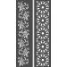 CrafTreat Floral Border Stencils for Painting on Wood  Canvas  Paper  Fabric  Floor  Wall and Tile - Border5 and Border6-2 Pcs - 3x12 Inches Each - Reusable DIY Art and Craft Stencils Borders Border5 & Border6 Stencil