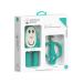 Matchstick Monkey Antimicrobial Teething Starter Set - 1 Flat Face Teether 1 Animal Teether 2 Silicone Finger Toothbrushes 3 Months Old+ Green Monkey Green Monkey Set 3 Months Old+