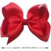 2 Pcs Red Ribbon Hair Bow Clips Barrettes - Hair Styling Accessories for Girls & Women - Perfect for Christmas, Wedding, Birthday, Valentine's Day - 6 Inch - Buy Online on SooperMarket.com