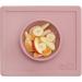 ezpz Happy Bowl (Blush) - Silicone Suction Bowl with Built-in Placemat for Toddlers - Dishwasher Safe Pink - Buy Online on SooperMarket.com
