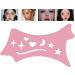 SHZONS Eyeshadow and Eyeliners Stencils Pad | Soft Precision Eyeliners Stencils - Reusable Cleaning Cloths Eye Liners Contour for Makeup Beginners & Beauty Lovers Pink - Buy Online on SooperMarket.com