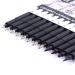 YISAN Black Drawing Pens 12 Art Pens Set Fineliner Ink Pens Micro-Pens Manga Pens for Sketching Technical Drawing 902195