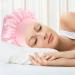 nuoshen 2 Pack Satin Bonnet with Wide Elastic Band Satin Bonnets Elastic Hat Soft Sleeping Head Cover for Night Sleep Curly Hair Protection Head Cover (Black+Pink) - Buy Online on SooperMarket.com