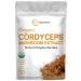 Sustainably US Grown Organic Cordyceps Mushroom Extract Powder 100:1 6 Ounce 30% Polysaccharides and Cordycepic Acid From Fruit Body and Mycelium Supports Energy & Immune Health