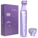 EESKA Bikini Trimmer for Women, 2-in-1 Electric Lady Clipper Pubic Hair Trimmer-Painless Hair Removal Groomer Kit Rechargable Ladies Shaver with 2 Trimmer Heads, IPX7 Waterproof(Purple) 2-in-1 Trimmer Purple